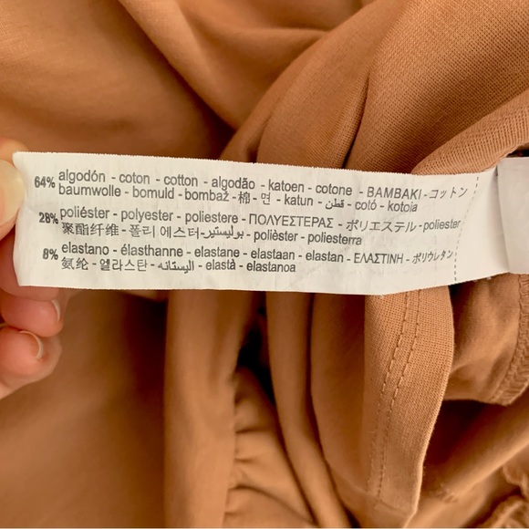 ZARA Ruffle Peplum T-Shirt Dress Women’s Size Small - Picture 7 of 7